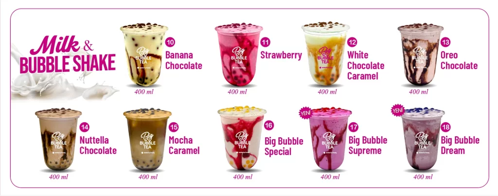 Bubble Shake Çeşitleri banner