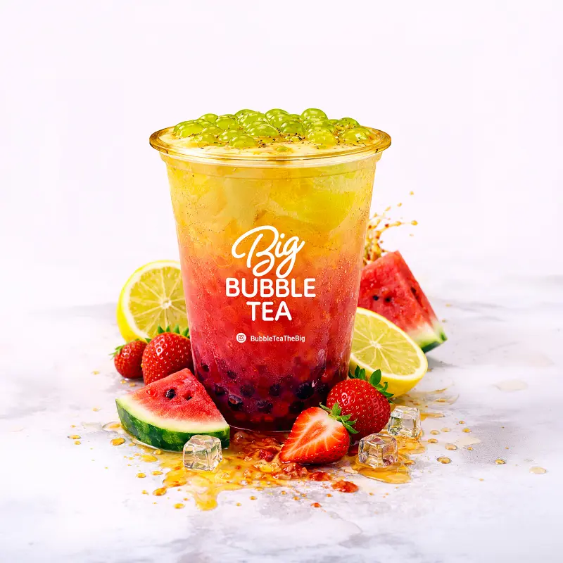 Fresh Watermelon Bubble Tea