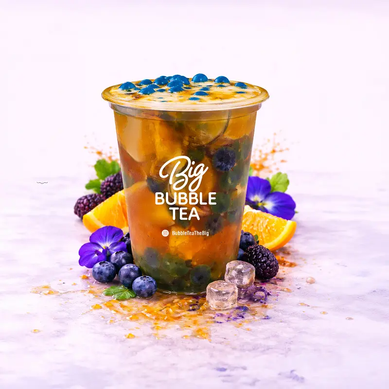 Orange Tropical Bubble Tea